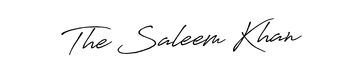 Make a short The Saleem Khan signature style. Manage your documents anywhere anytime using Antro_Vectra_Bolder. Create and add eSignatures, submit forms, share and send files easily. The Saleem Khan signature style 7 images and pictures png