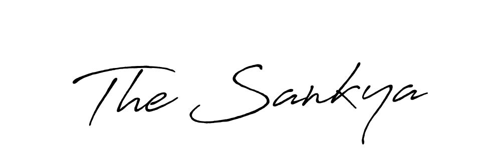 How to make The Sankya signature? Antro_Vectra_Bolder is a professional autograph style. Create handwritten signature for The Sankya name. The Sankya signature style 7 images and pictures png