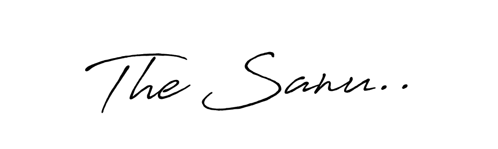 Create a beautiful signature design for name The Sanu... With this signature (Antro_Vectra_Bolder) fonts, you can make a handwritten signature for free. The Sanu.. signature style 7 images and pictures png