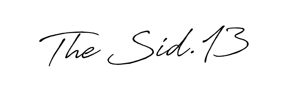 How to make The Sid.13 name signature. Use Antro_Vectra_Bolder style for creating short signs online. This is the latest handwritten sign. The Sid.13 signature style 7 images and pictures png