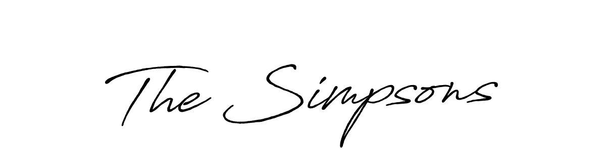 How to Draw The Simpsons signature style? Antro_Vectra_Bolder is a latest design signature styles for name The Simpsons. The Simpsons signature style 7 images and pictures png