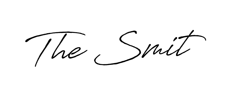 How to make The Smit name signature. Use Antro_Vectra_Bolder style for creating short signs online. This is the latest handwritten sign. The Smit signature style 7 images and pictures png