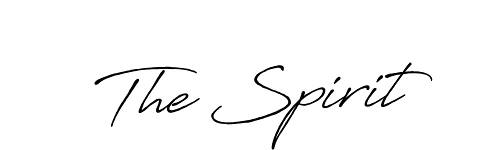 How to make The Spirit signature? Antro_Vectra_Bolder is a professional autograph style. Create handwritten signature for The Spirit name. The Spirit signature style 7 images and pictures png