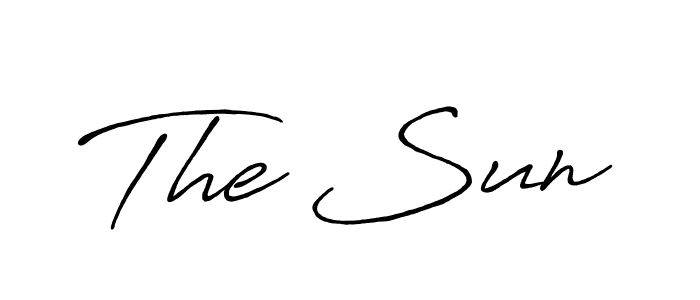 How to Draw The Sun signature style? Antro_Vectra_Bolder is a latest design signature styles for name The Sun. The Sun signature style 7 images and pictures png