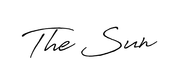 Make a short The Sun signature style. Manage your documents anywhere anytime using Antro_Vectra_Bolder. Create and add eSignatures, submit forms, share and send files easily. The Sun signature style 7 images and pictures png