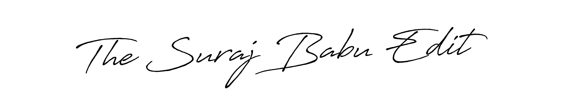 Make a beautiful signature design for name The Suraj Babu Edit. With this signature (Antro_Vectra_Bolder) style, you can create a handwritten signature for free. The Suraj Babu Edit signature style 7 images and pictures png