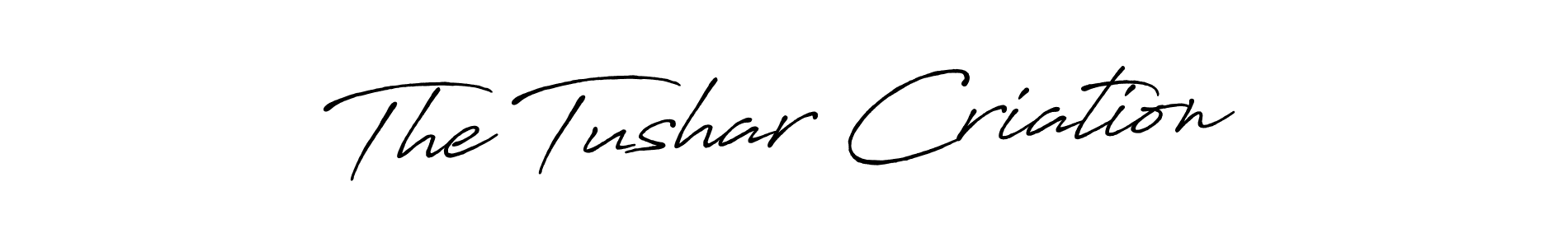 Once you've used our free online signature maker to create your best signature Antro_Vectra_Bolder style, it's time to enjoy all of the benefits that The Tushar Criation name signing documents. The Tushar Criation signature style 7 images and pictures png