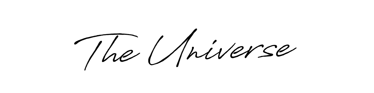 Make a beautiful signature design for name The Universe. With this signature (Antro_Vectra_Bolder) style, you can create a handwritten signature for free. The Universe signature style 7 images and pictures png