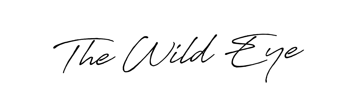 How to make The Wild Eye name signature. Use Antro_Vectra_Bolder style for creating short signs online. This is the latest handwritten sign. The Wild Eye signature style 7 images and pictures png
