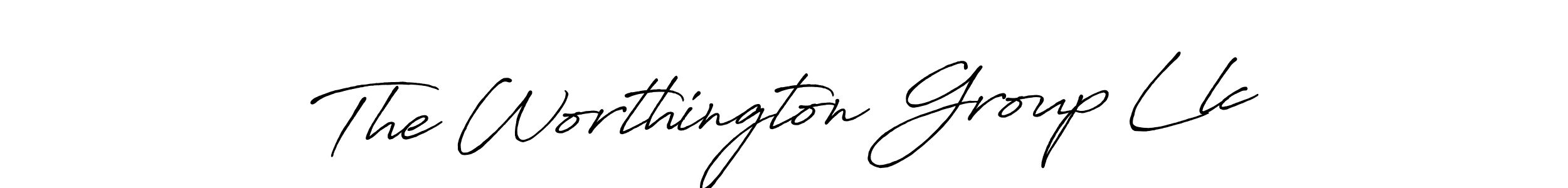 Also You can easily find your signature by using the search form. We will create The Worthington Group Llc name handwritten signature images for you free of cost using Antro_Vectra_Bolder sign style. The Worthington Group Llc signature style 7 images and pictures png