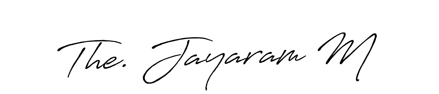 Once you've used our free online signature maker to create your best signature Antro_Vectra_Bolder style, it's time to enjoy all of the benefits that The. Jayaram M name signing documents. The. Jayaram M signature style 7 images and pictures png