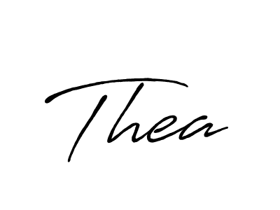 Make a beautiful signature design for name Thea. With this signature (Antro_Vectra_Bolder) style, you can create a handwritten signature for free. Thea signature style 7 images and pictures png