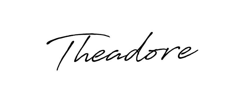 Create a beautiful signature design for name Theadore. With this signature (Antro_Vectra_Bolder) fonts, you can make a handwritten signature for free. Theadore signature style 7 images and pictures png