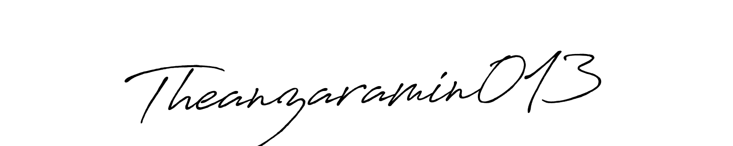 Make a beautiful signature design for name Theanzaramin013. Use this online signature maker to create a handwritten signature for free. Theanzaramin013 signature style 7 images and pictures png