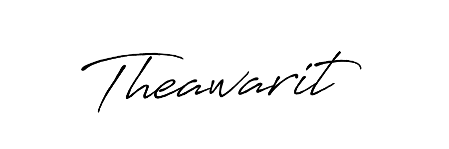 How to make Theawarit name signature. Use Antro_Vectra_Bolder style for creating short signs online. This is the latest handwritten sign. Theawarit signature style 7 images and pictures png