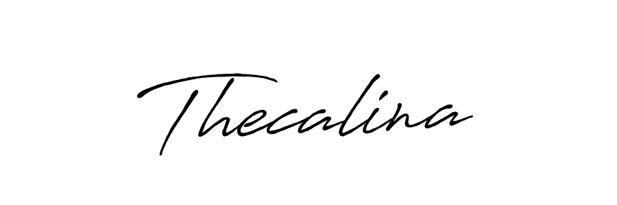 Thecalina stylish signature style. Best Handwritten Sign (Antro_Vectra_Bolder) for my name. Handwritten Signature Collection Ideas for my name Thecalina. Thecalina signature style 7 images and pictures png