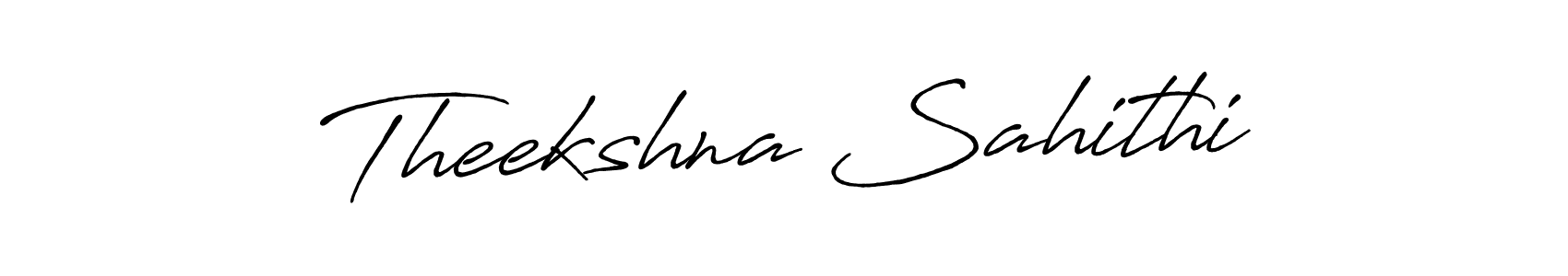 How to Draw Theekshna Sahithi signature style? Antro_Vectra_Bolder is a latest design signature styles for name Theekshna Sahithi. Theekshna Sahithi signature style 7 images and pictures png