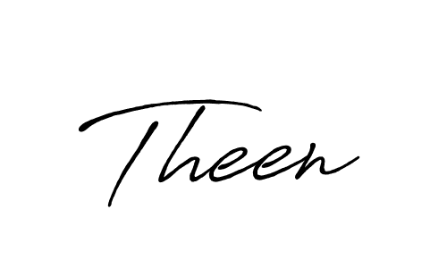 Design your own signature with our free online signature maker. With this signature software, you can create a handwritten (Antro_Vectra_Bolder) signature for name Theen. Theen signature style 7 images and pictures png