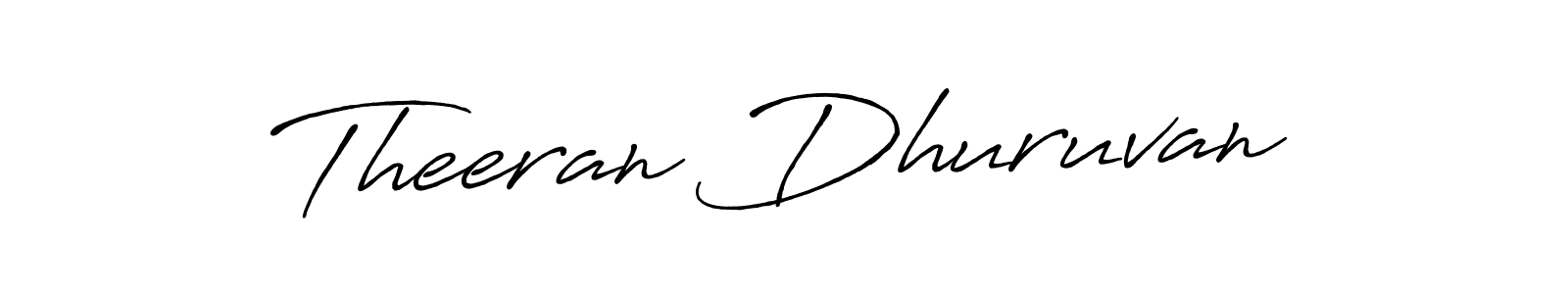 How to make Theeran Dhuruvan name signature. Use Antro_Vectra_Bolder style for creating short signs online. This is the latest handwritten sign. Theeran Dhuruvan signature style 7 images and pictures png