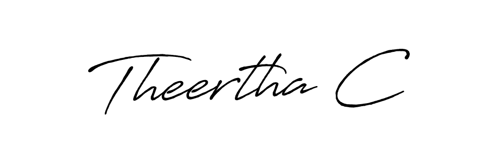 How to Draw Theertha C signature style? Antro_Vectra_Bolder is a latest design signature styles for name Theertha C. Theertha C signature style 7 images and pictures png