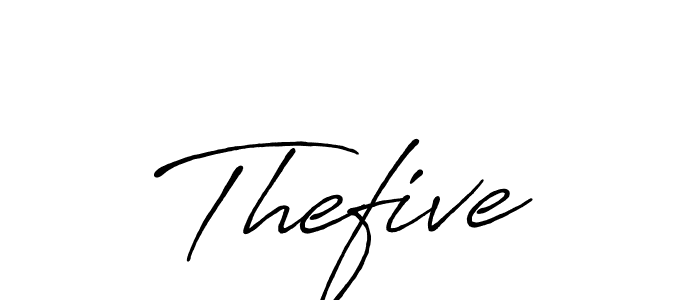 How to make Thefive signature? Antro_Vectra_Bolder is a professional autograph style. Create handwritten signature for Thefive name. Thefive signature style 7 images and pictures png