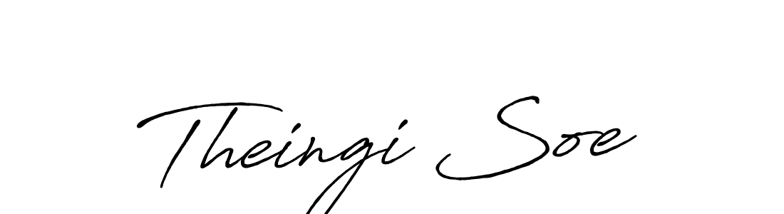 if you are searching for the best signature style for your name Theingi Soe. so please give up your signature search. here we have designed multiple signature styles  using Antro_Vectra_Bolder. Theingi Soe signature style 7 images and pictures png