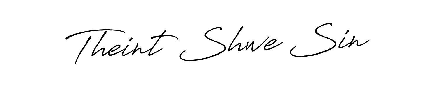 Theint Shwe Sin stylish signature style. Best Handwritten Sign (Antro_Vectra_Bolder) for my name. Handwritten Signature Collection Ideas for my name Theint Shwe Sin. Theint Shwe Sin signature style 7 images and pictures png