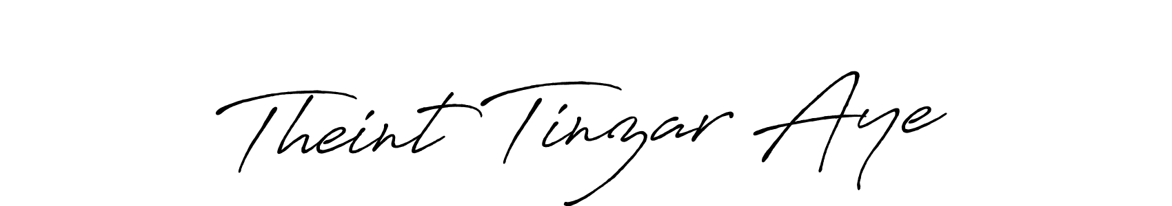 Theint Tinzar Aye stylish signature style. Best Handwritten Sign (Antro_Vectra_Bolder) for my name. Handwritten Signature Collection Ideas for my name Theint Tinzar Aye. Theint Tinzar Aye signature style 7 images and pictures png