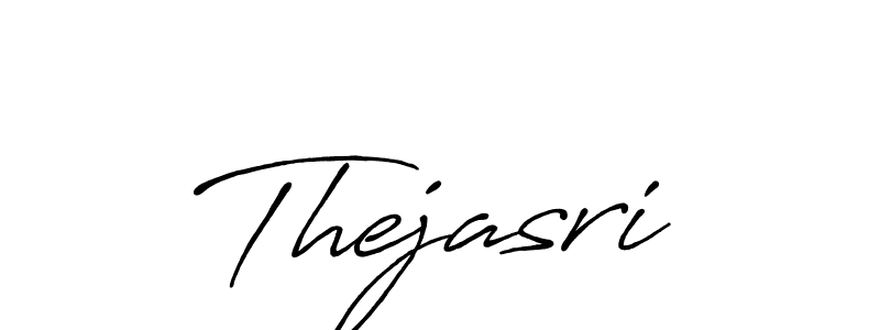 How to make Thejasri name signature. Use Antro_Vectra_Bolder style for creating short signs online. This is the latest handwritten sign. Thejasri signature style 7 images and pictures png