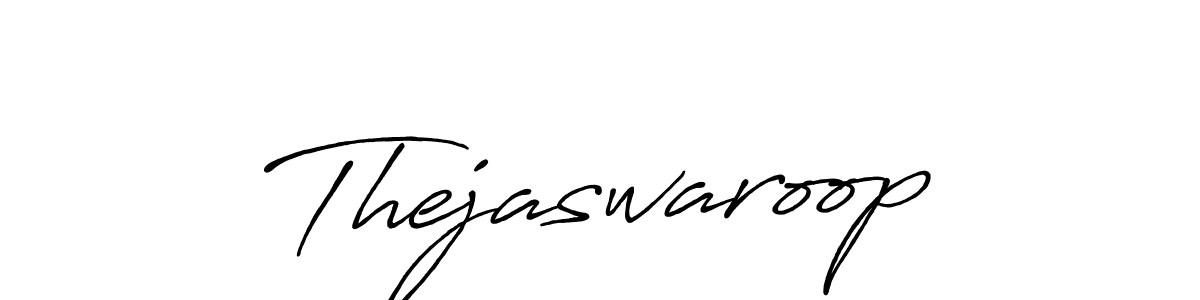Thejaswaroop stylish signature style. Best Handwritten Sign (Antro_Vectra_Bolder) for my name. Handwritten Signature Collection Ideas for my name Thejaswaroop. Thejaswaroop signature style 7 images and pictures png