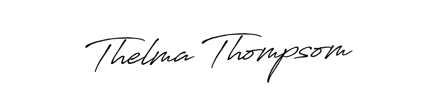 Thelma Thompsom stylish signature style. Best Handwritten Sign (Antro_Vectra_Bolder) for my name. Handwritten Signature Collection Ideas for my name Thelma Thompsom. Thelma Thompsom signature style 7 images and pictures png