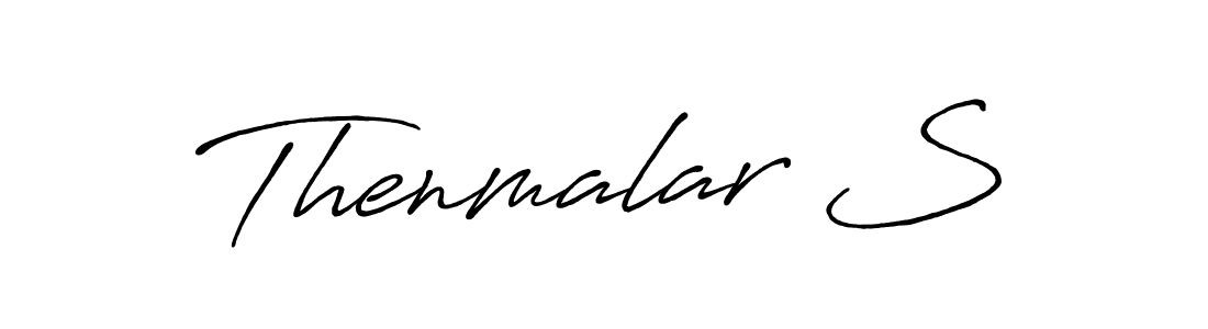 Make a beautiful signature design for name Thenmalar S. With this signature (Antro_Vectra_Bolder) style, you can create a handwritten signature for free. Thenmalar S signature style 7 images and pictures png