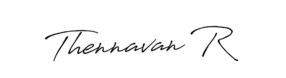 Create a beautiful signature design for name Thennavan R. With this signature (Antro_Vectra_Bolder) fonts, you can make a handwritten signature for free. Thennavan R signature style 7 images and pictures png