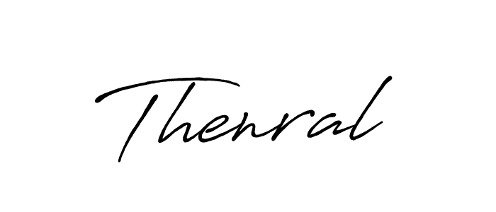 How to make Thenral signature? Antro_Vectra_Bolder is a professional autograph style. Create handwritten signature for Thenral name. Thenral signature style 7 images and pictures png
