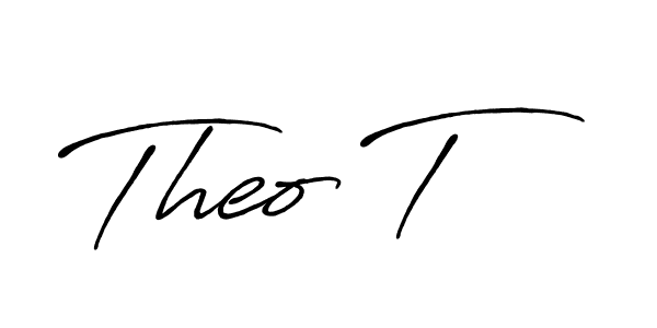 Make a beautiful signature design for name Theo T. With this signature (Antro_Vectra_Bolder) style, you can create a handwritten signature for free. Theo T signature style 7 images and pictures png