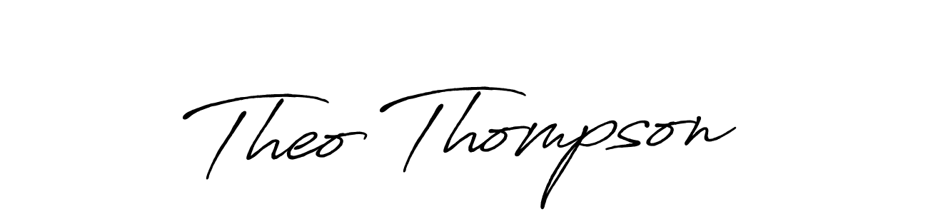 Theo Thompson stylish signature style. Best Handwritten Sign (Antro_Vectra_Bolder) for my name. Handwritten Signature Collection Ideas for my name Theo Thompson. Theo Thompson signature style 7 images and pictures png