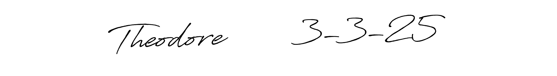 How to Draw Theodore        3-3-25 signature style? Antro_Vectra_Bolder is a latest design signature styles for name Theodore        3-3-25. Theodore        3-3-25 signature style 7 images and pictures png