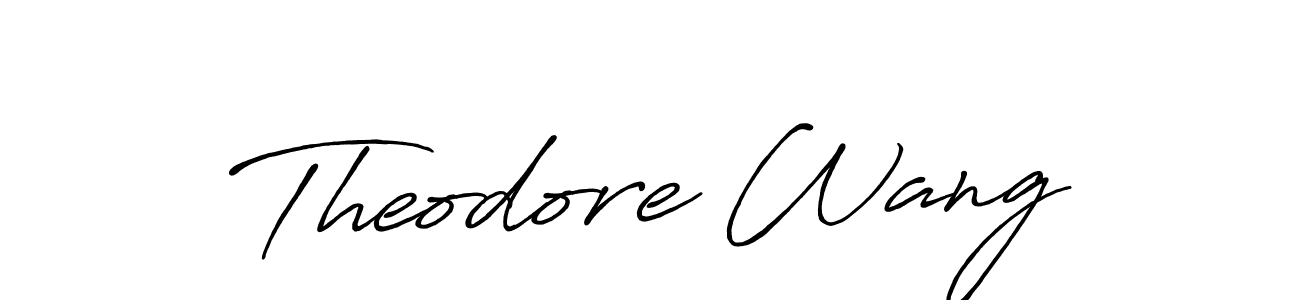 Antro_Vectra_Bolder is a professional signature style that is perfect for those who want to add a touch of class to their signature. It is also a great choice for those who want to make their signature more unique. Get Theodore Wang name to fancy signature for free. Theodore Wang signature style 7 images and pictures png