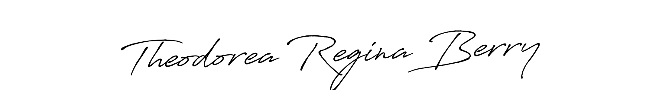 How to make Theodorea Regina Berry signature? Antro_Vectra_Bolder is a professional autograph style. Create handwritten signature for Theodorea Regina Berry name. Theodorea Regina Berry signature style 7 images and pictures png