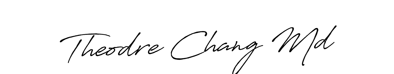 How to Draw Theodre Chang Md signature style? Antro_Vectra_Bolder is a latest design signature styles for name Theodre Chang Md. Theodre Chang Md signature style 7 images and pictures png