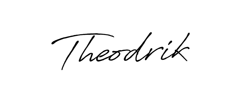 You should practise on your own different ways (Antro_Vectra_Bolder) to write your name (Theodrik) in signature. don't let someone else do it for you. Theodrik signature style 7 images and pictures png