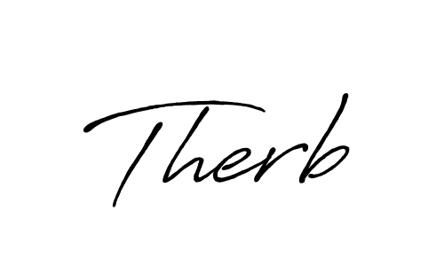 Therb stylish signature style. Best Handwritten Sign (Antro_Vectra_Bolder) for my name. Handwritten Signature Collection Ideas for my name Therb. Therb signature style 7 images and pictures png