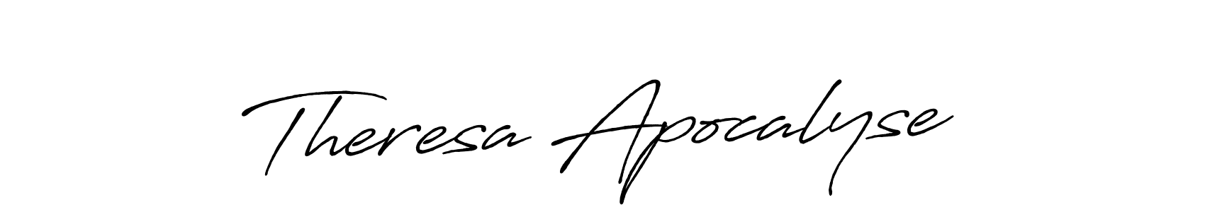 Design your own signature with our free online signature maker. With this signature software, you can create a handwritten (Antro_Vectra_Bolder) signature for name Theresa Apocalyse. Theresa Apocalyse signature style 7 images and pictures png