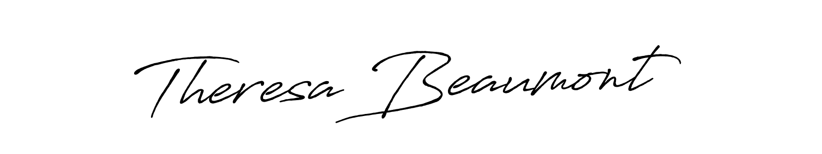 Design your own signature with our free online signature maker. With this signature software, you can create a handwritten (Antro_Vectra_Bolder) signature for name Theresa Beaumont. Theresa Beaumont signature style 7 images and pictures png