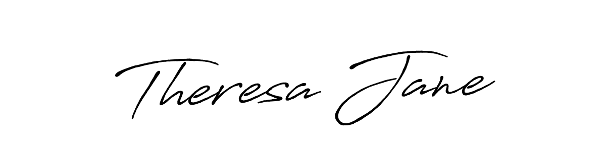 Also You can easily find your signature by using the search form. We will create Theresa Jane name handwritten signature images for you free of cost using Antro_Vectra_Bolder sign style. Theresa Jane signature style 7 images and pictures png