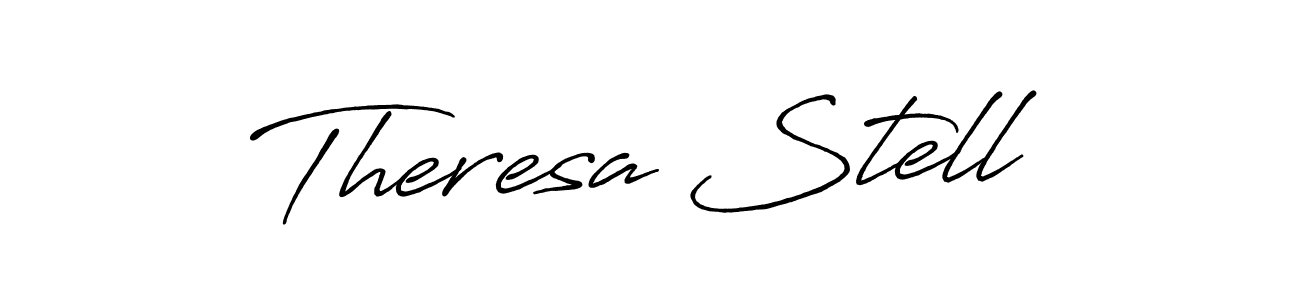 Make a beautiful signature design for name Theresa Stell. With this signature (Antro_Vectra_Bolder) style, you can create a handwritten signature for free. Theresa Stell signature style 7 images and pictures png