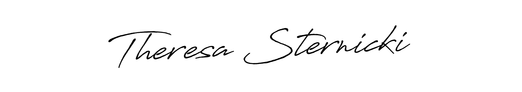 You should practise on your own different ways (Antro_Vectra_Bolder) to write your name (Theresa Sternicki) in signature. don't let someone else do it for you. Theresa Sternicki signature style 7 images and pictures png