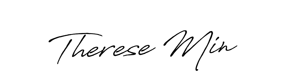 if you are searching for the best signature style for your name Therese Min. so please give up your signature search. here we have designed multiple signature styles  using Antro_Vectra_Bolder. Therese Min signature style 7 images and pictures png