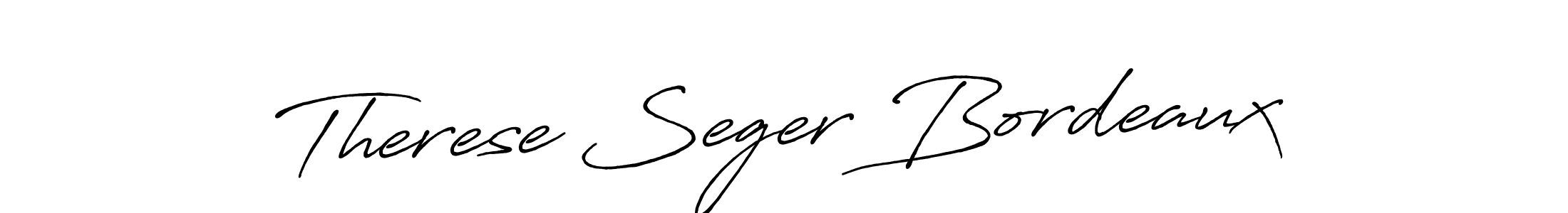 Also we have Therese Seger Bordeaux name is the best signature style. Create professional handwritten signature collection using Antro_Vectra_Bolder autograph style. Therese Seger Bordeaux signature style 7 images and pictures png