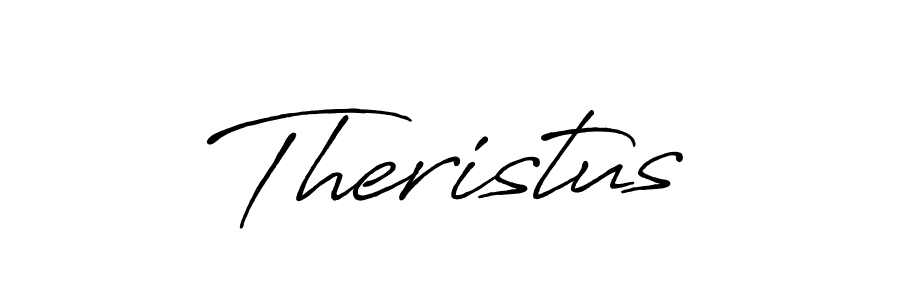 How to make Theristus signature? Antro_Vectra_Bolder is a professional autograph style. Create handwritten signature for Theristus name. Theristus signature style 7 images and pictures png